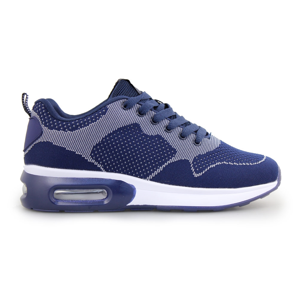 Ανδρικά sneakers δίχρωμα με αερόσολα Μπλε