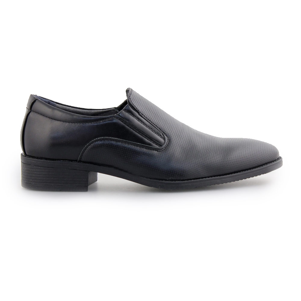 Ανδρικά loafers με ανάγλυφο σχέδιο Μαύρο