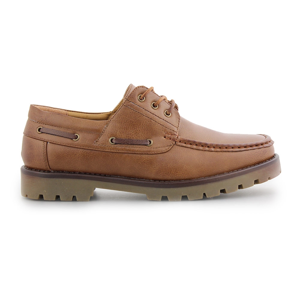 Ανδρικά loafers με τρακτερωτή σόλα και κορδόνια Ταμπά