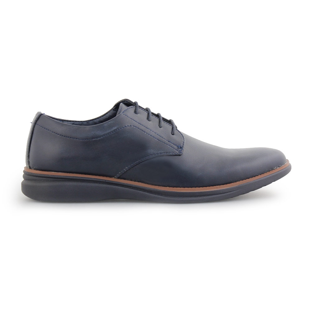 Ανδρικά loafers με ταμπά ρίγα στη σόλα Μπλε