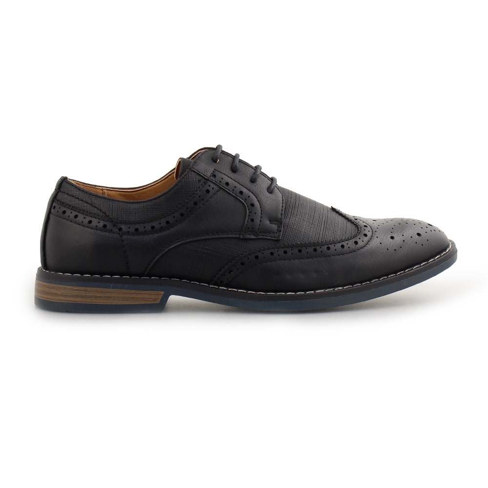 Ανδρικά loafers με περφορέ σχέδιο Μαύρο