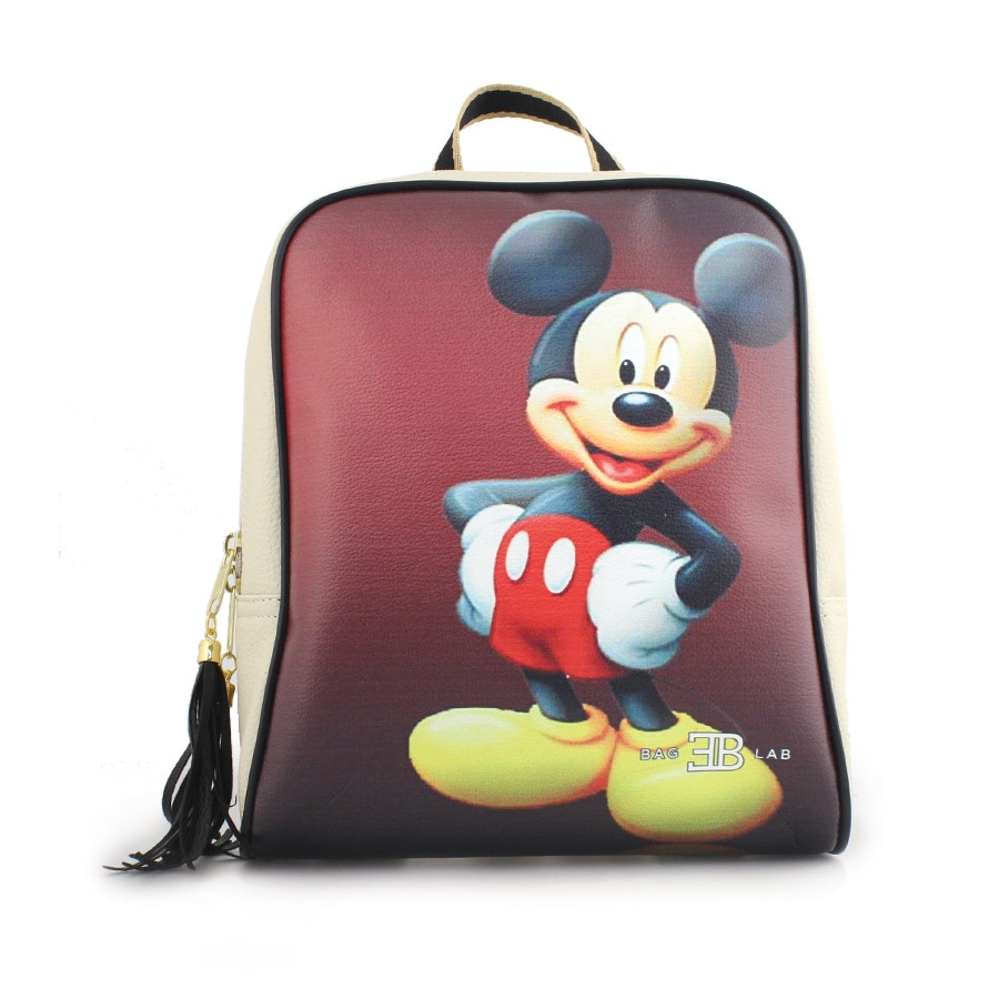 Γυναικεία σακίδια πλάτης με Mickey mouse Μπεζ