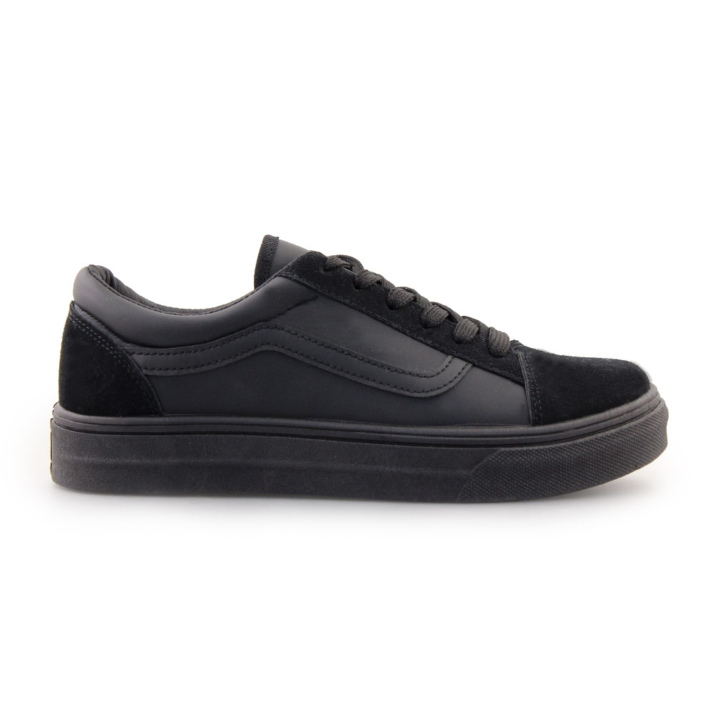 Γυναικεία sneakers με λεπτομέρειες Μαύρο