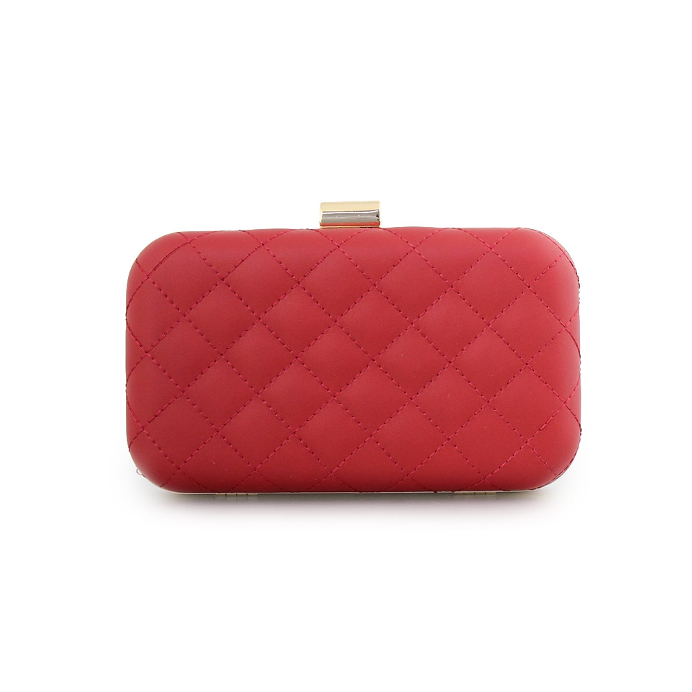 Γυναικείοι φάκελοι clutch καπιτονέ Μπορντώ