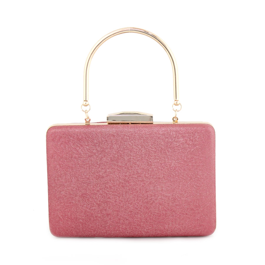 Γυναικείοι φάκελοι clutch με χρυσόσκονη Κόκκινο