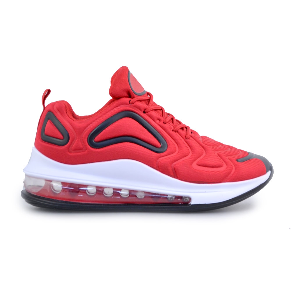 Ανδρικά sneakers με ανάγλυφα σχέδια Κόκκινο/Μαύρο