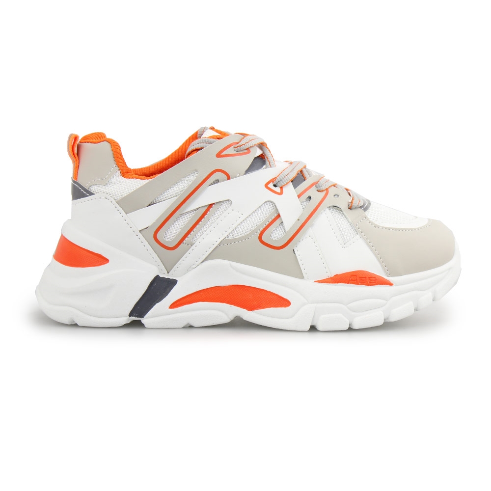 Γυναικεία sneakers με πολύχρωμα σχέδια Μπεζ