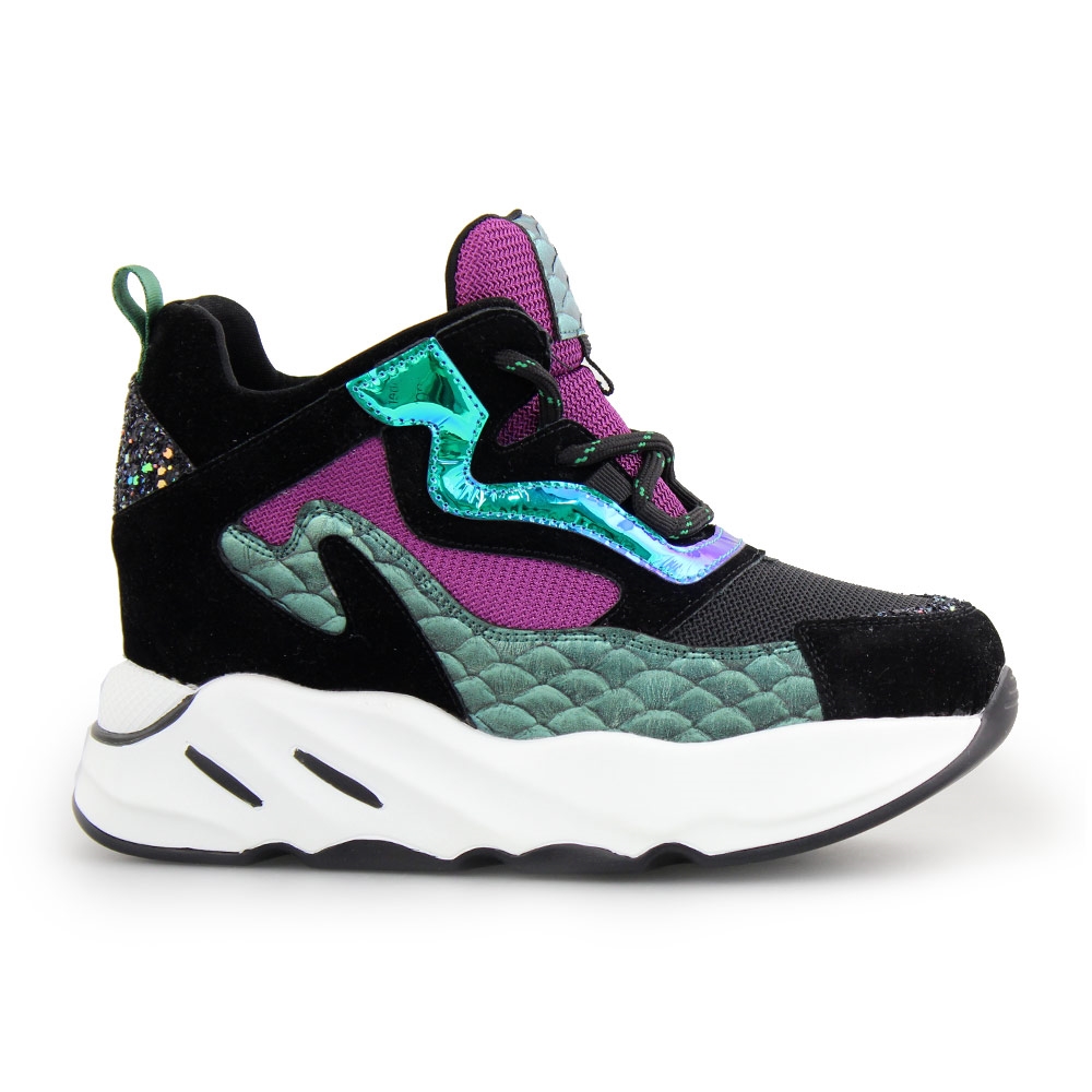 Γυναικεία sneakers με fish scale λεπτομέρεια Multi