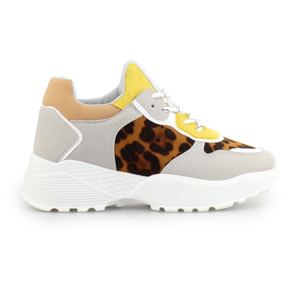 Γυναικεία sneakers πολύχρωμα Λεοπάρ