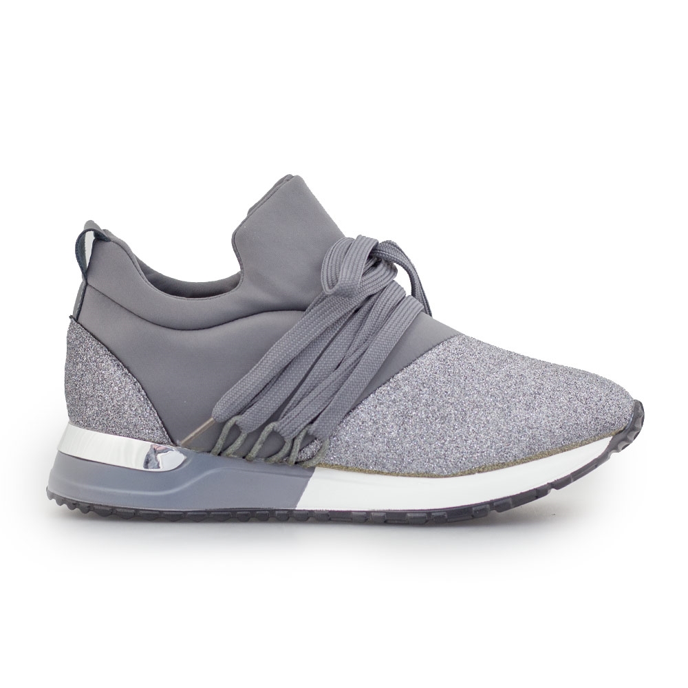Γυναικεία sneakers με δίχρωμη σόλα Γκρι