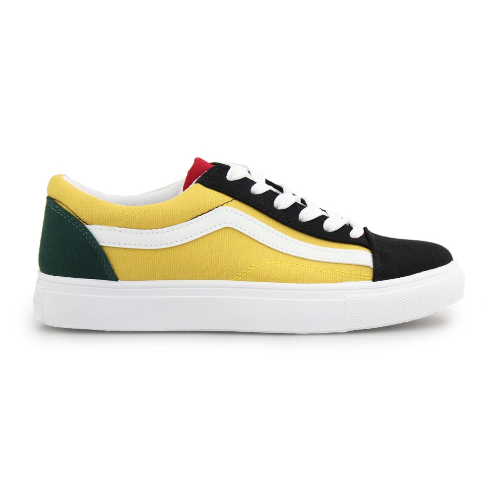 Γυναικεία sneakers με λευκή ρίγα Κίτρινο