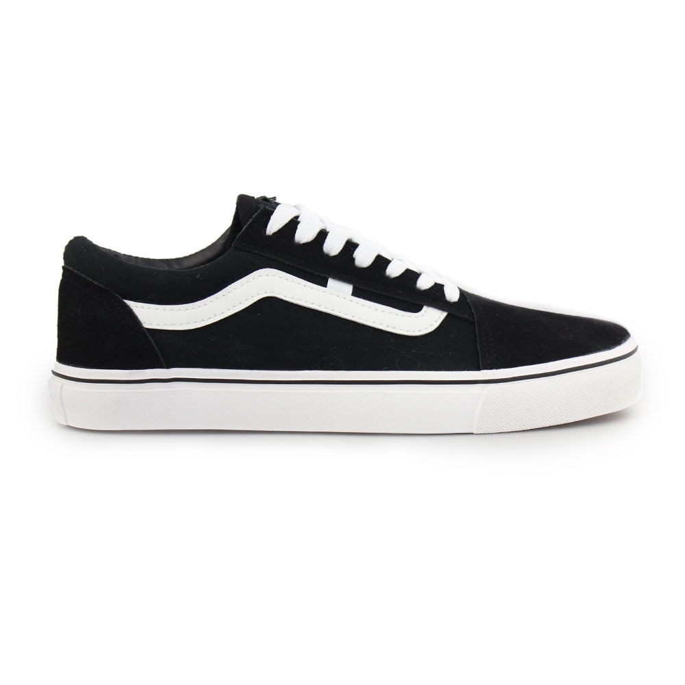 Γυναικεία sneakers με λευκή ρίγα Μαύρο