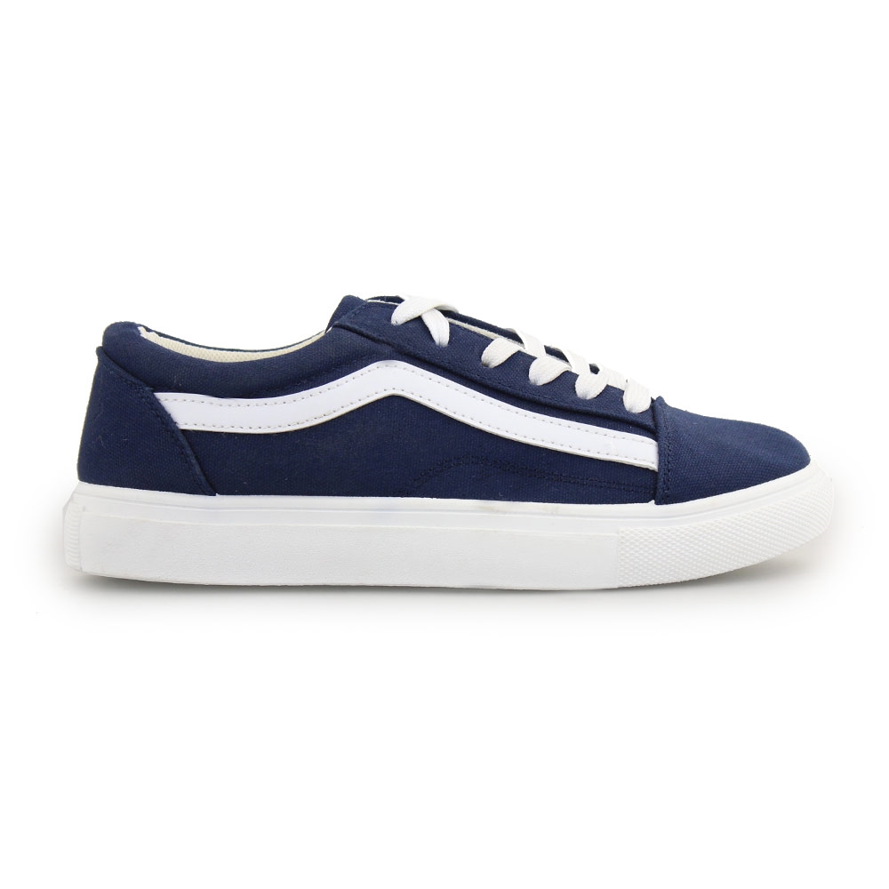 Γυναικεία sneakers με λευκή ρίγα Μπλε