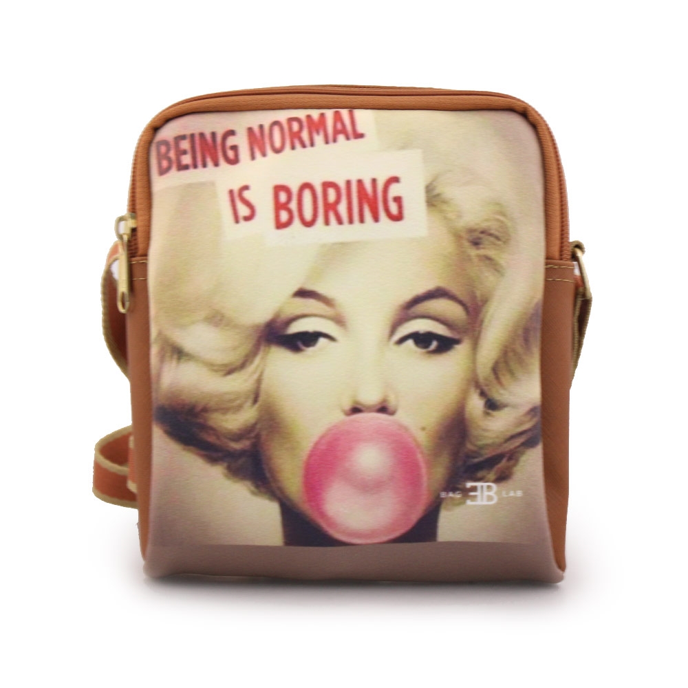 Γυναικείες τσάντες ώμου με print Marilyn Ταμπά