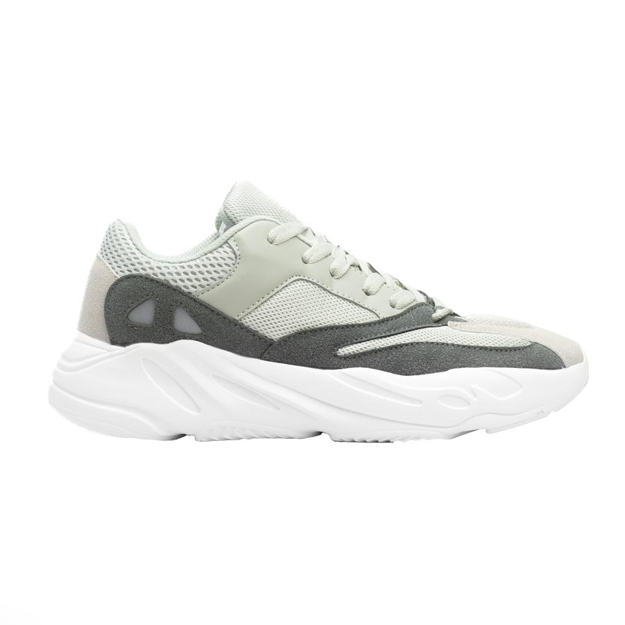 Ανδρικά sneakers με ανάγλυφες λεπτομέρειες Γκρι