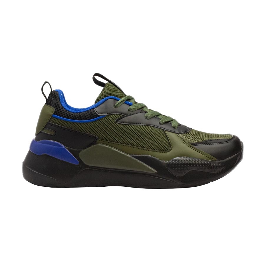 Ανδρικά sneakers με δίχρωμο σχέδιο Πράσινο/Μαύρο
