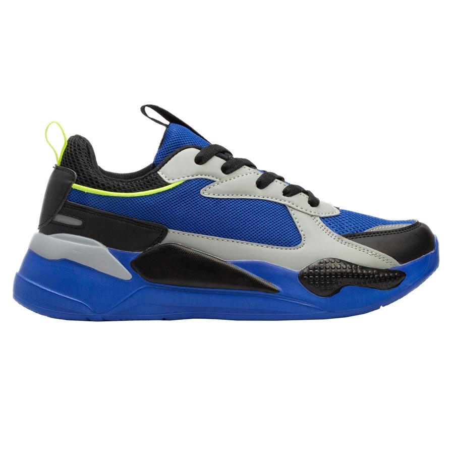 Ανδρικά sneakers με δίχρωμο σχέδιο Μπλέ/Γκρι
