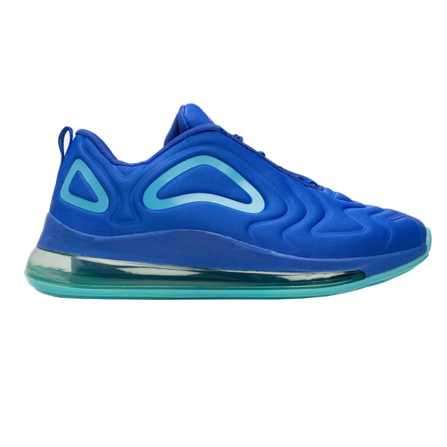 Ανδρικά sneakers με αερόσολα και ανάγλυφα σχέδια Μπλε
