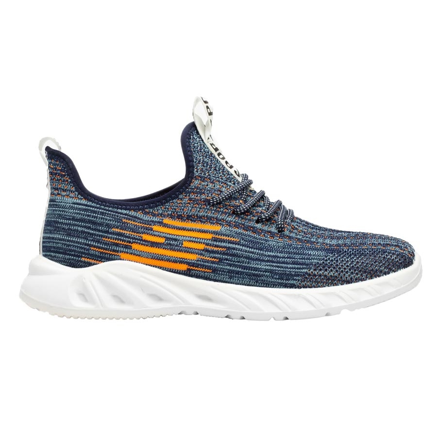 Ανδρικά sneakers με δίχρωμες λεπτομέρειες Λευκό/Μπλε