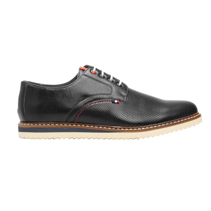 Ανδρικά loafers με ανάγλυφο μοτίβο Μαύρο