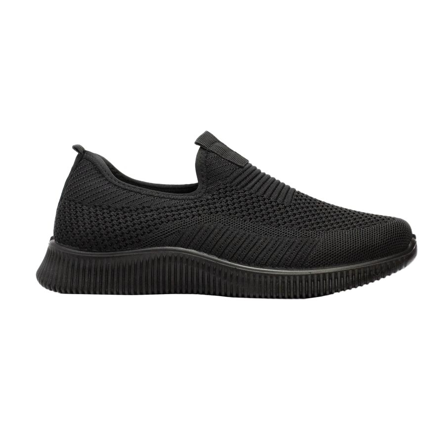 Ανδρικά sneakers υφασμάτινα ελαστικά Μαύρο