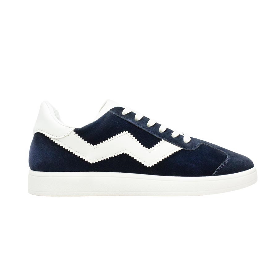 Ανδρικά sneakers με λευκή ρίγα Navy