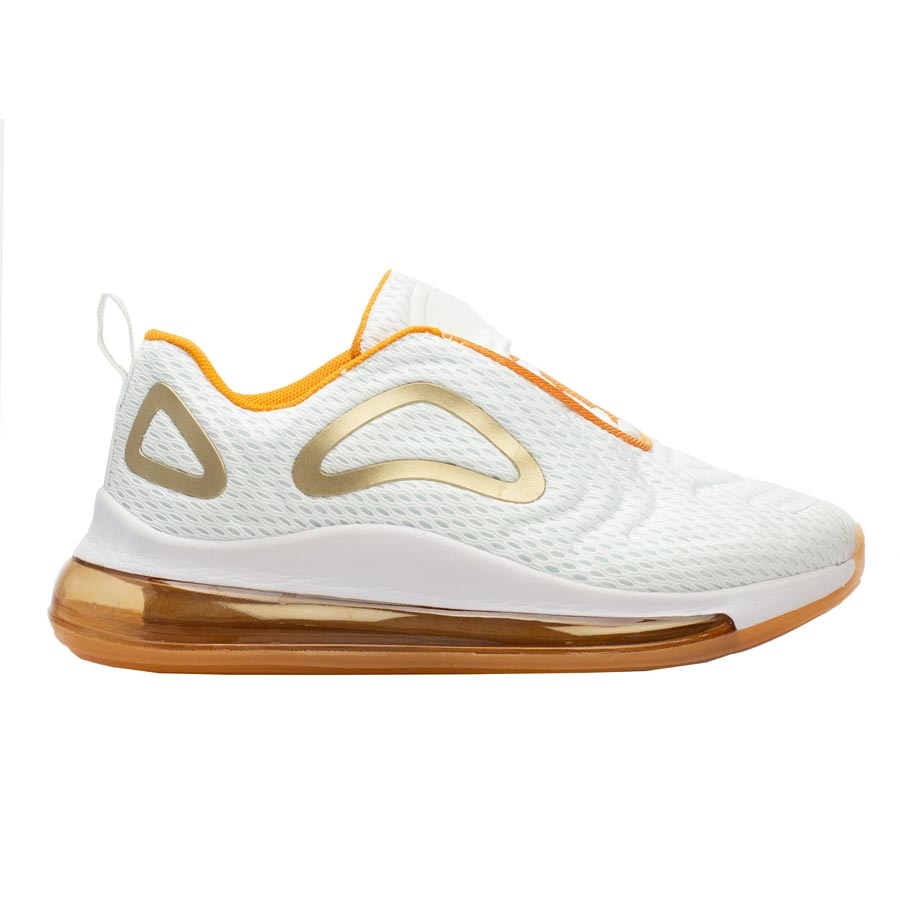 Γυναικεία sneakers με αερόσολα Λευκό/Σαμπανί