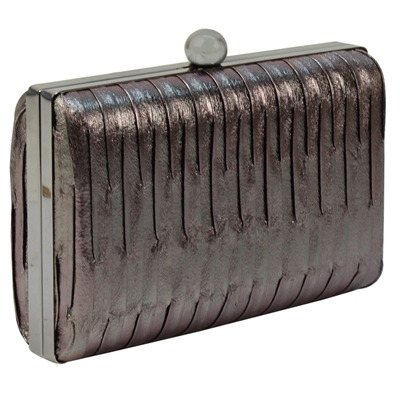 Φάκελοι clutch με κυματιστό σχέδιο Γκρι γκρι