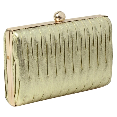 Φάκελοι clutch με κυματιστό σχέδιο Χρυσό χρυσό