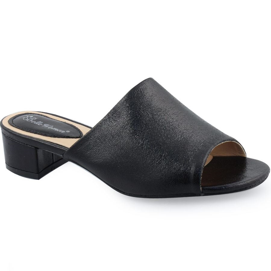 Inshoes Gr Gynaikeia Pedila Mules Me Kare Takoyni Inshoes Gr Mayro