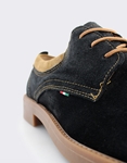 Εικόνα από Ανδρικά δερμάτινα loafers καστόρινα Μαύρο