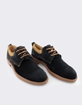 Εικόνα από Ανδρικά δερμάτινα loafers καστόρινα Μαύρο