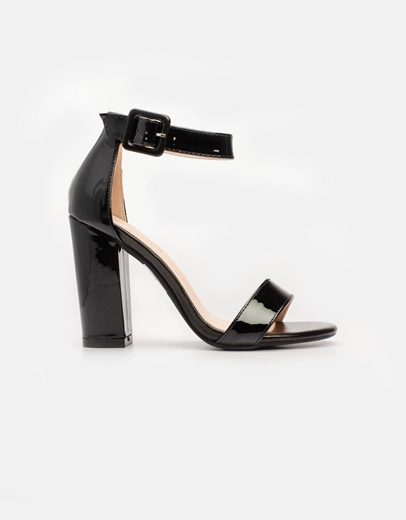 Εικόνα της Γυναικεία πέδιλα μονόχρωμα Μαύρο