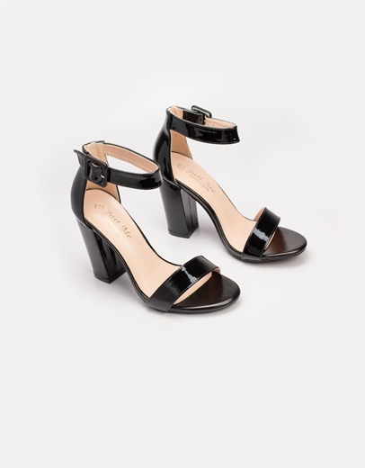 Εικόνα της Γυναικεία πέδιλα μονόχρωμα Μαύρο