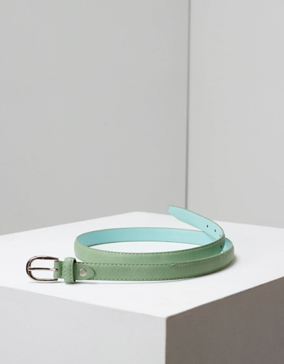 Εικόνα της Γυναικείες ζώνες μονόχρωμες Πράσινο