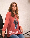 Εικόνα από Γυναικεία μπλούζα με τύπωμα Ροζ