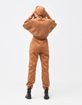 Εικόνα από Σετ casual crop ζακετάκι & παντελόνι cargo Καφέ