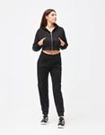 Εικόνα από Σετ casual crop ζακετάκι & παντελόνι cargo Μαύρο