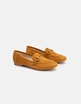 Εικόνα από Loafers suede με διακοσμητική αγκράφα Ταμπά