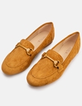 Εικόνα από Loafers suede με διακοσμητική αγκράφα Ταμπά