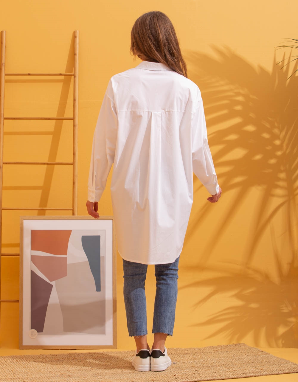 Εικόνα από Γυναικείο πουκάμισο oversized Λευκό