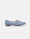 Εικόνα από Flat loafers σε απλή γραμμή Σιέλ