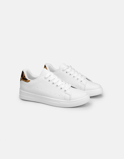 Εικόνα της Γυναικεία sneakers basic με διχρωμία Λεοπάρ