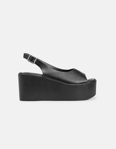 Εικόνα της Γυναικείες πλατφόρμες Peep Toe Μαύρο