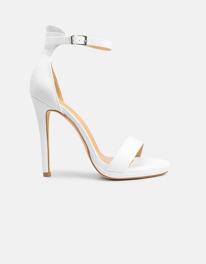 Εικόνα της Γυναικεία πέδιλα μονόχρωμα Λευκό