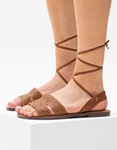 Εικόνα από Γυναικεία σανδάλια lace up Ταμπά