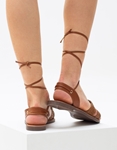 Εικόνα από Γυναικεία σανδάλια lace up Ταμπά