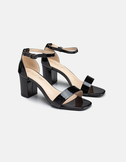 Εικόνα της Γυναικεία πέδιλα με μπαρέτα Μαύρο