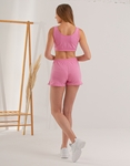 Εικόνα από Σετ activewear σόρτς & crop top Ροζ