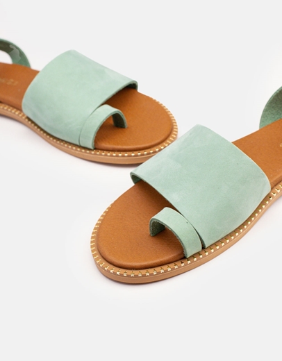 Εικόνα της Σανδάλια δερμάτινα Ελληνικής κατασκευής με φάσα Βεραμάν